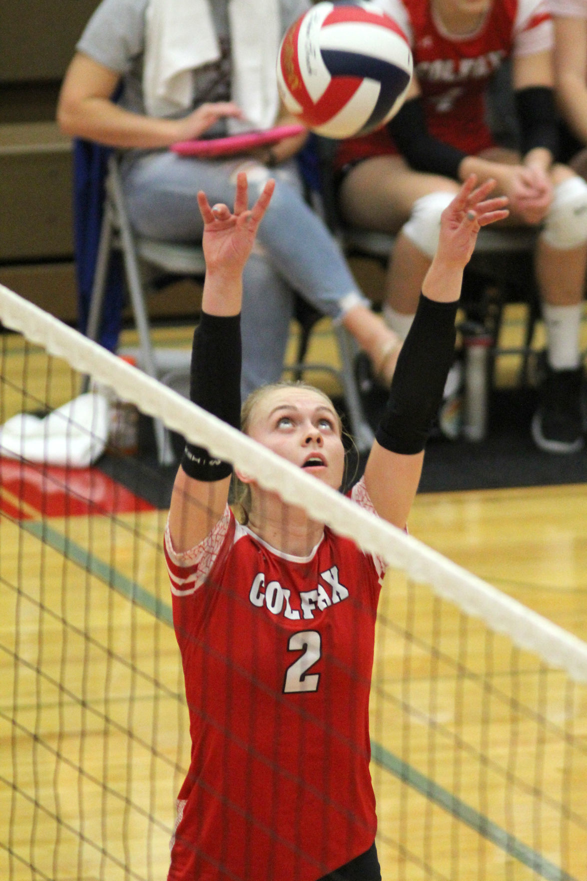 Cameron at Colfax volleyball regionals 10-24-19